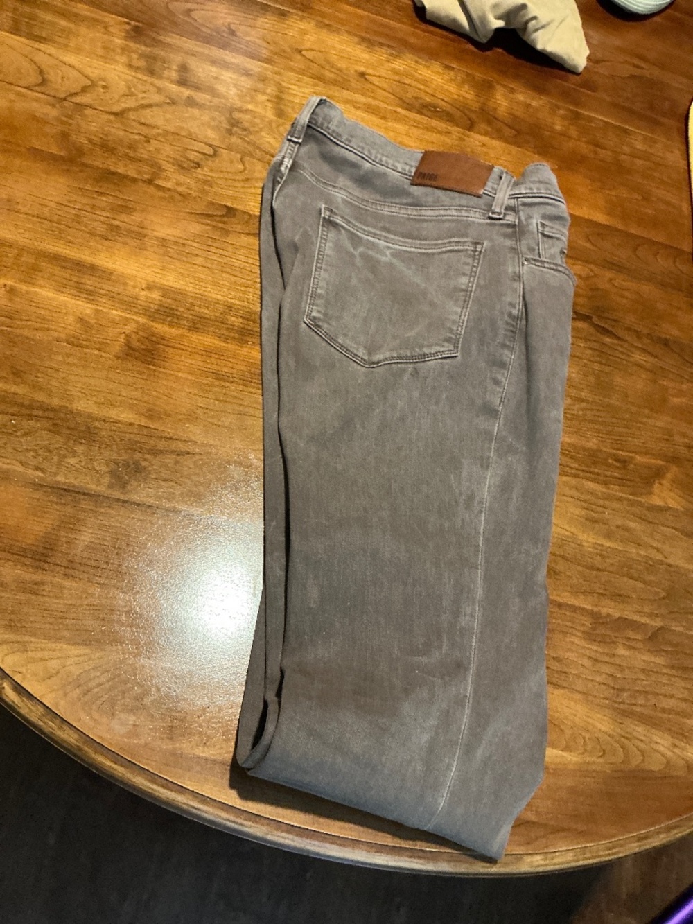 Paige denim men’s,transcend federal slim straight jean 32/34  brown